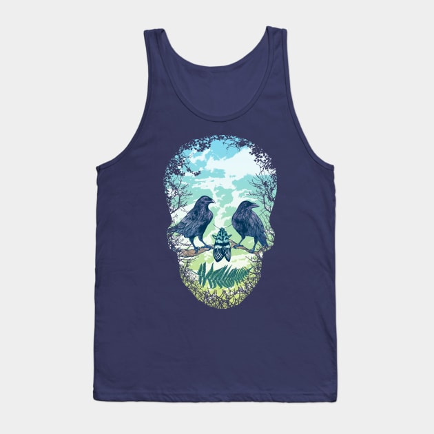 Nature's Skull Tank Top by rcaldwell